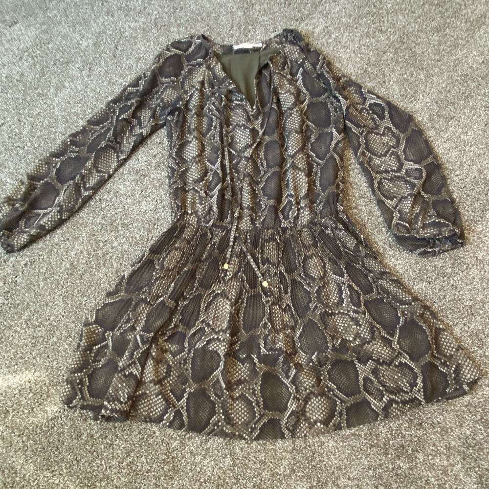 Michael Kors Snake Print Dress SZ S